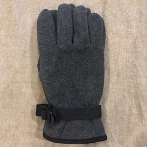 Men's Gray Fleece Gloves.mm-88